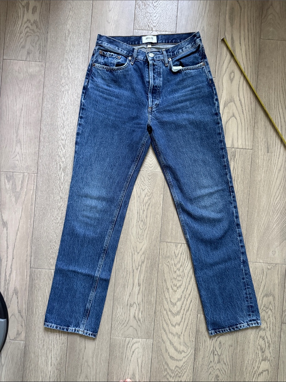 Agolde Lana Jeans - Medium Blue